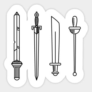 Ancient Swords Sticker